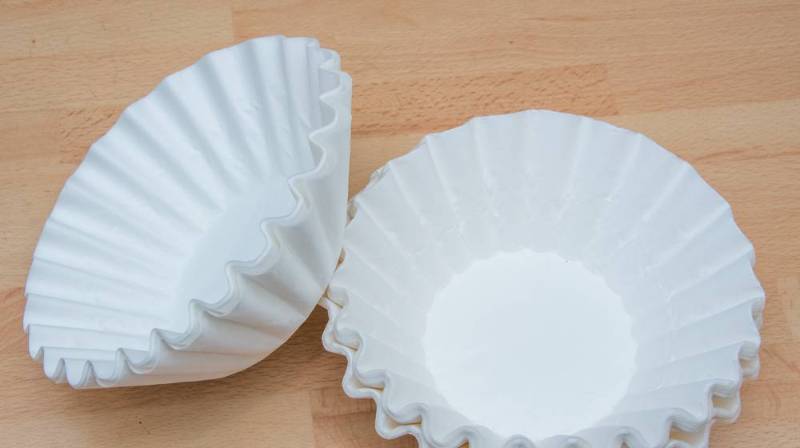 coffee filters made paper isolated on Dollar Tree prepper items 