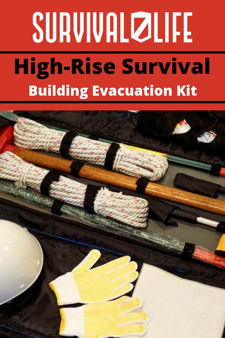 Placard | High Rise Survival Building Kit | Building Evacuation Kit: High-Rise Survival Tips