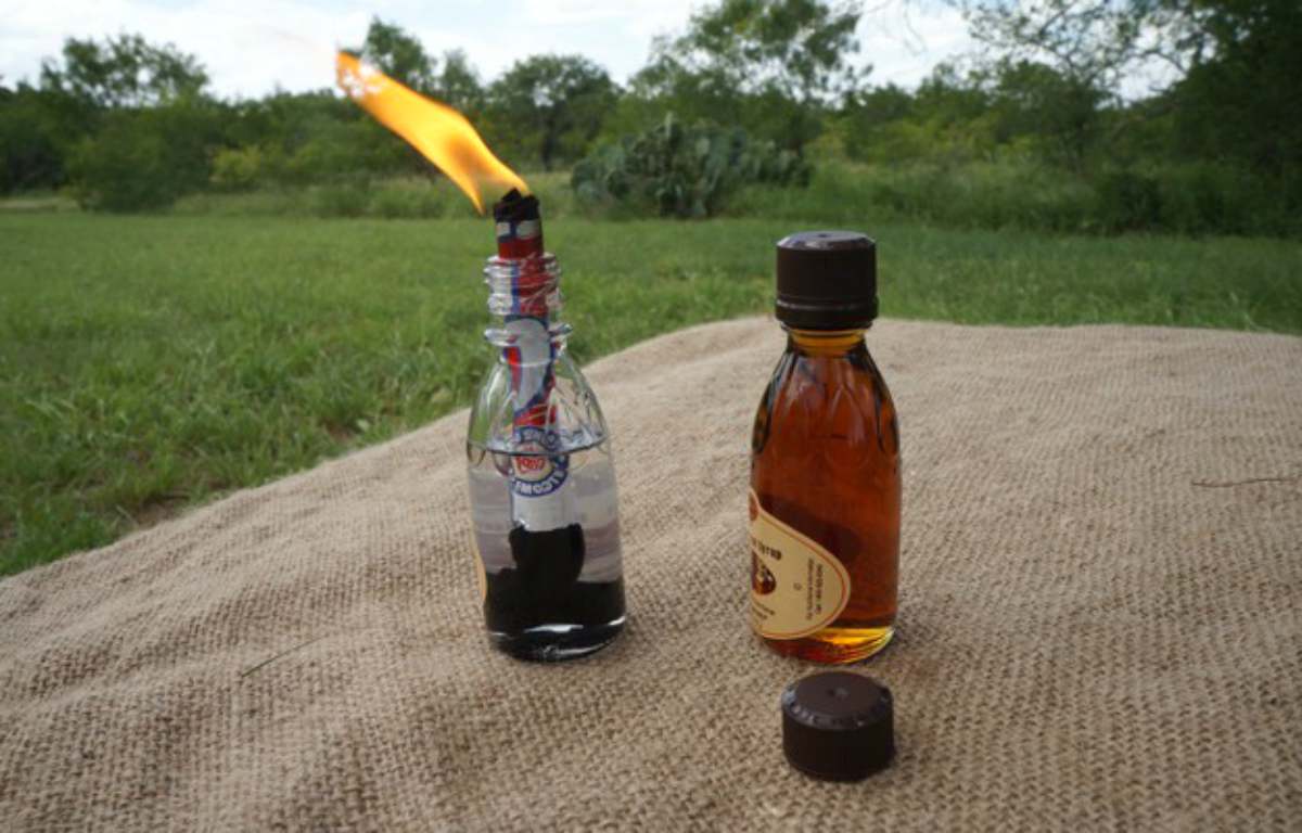 Improvised kerosene camping lanterns | How To Make An Improvised Camping Lantern 