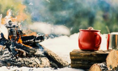 friends camping eating food concept | How To Make Fire On Top Of Deep Snow | featured