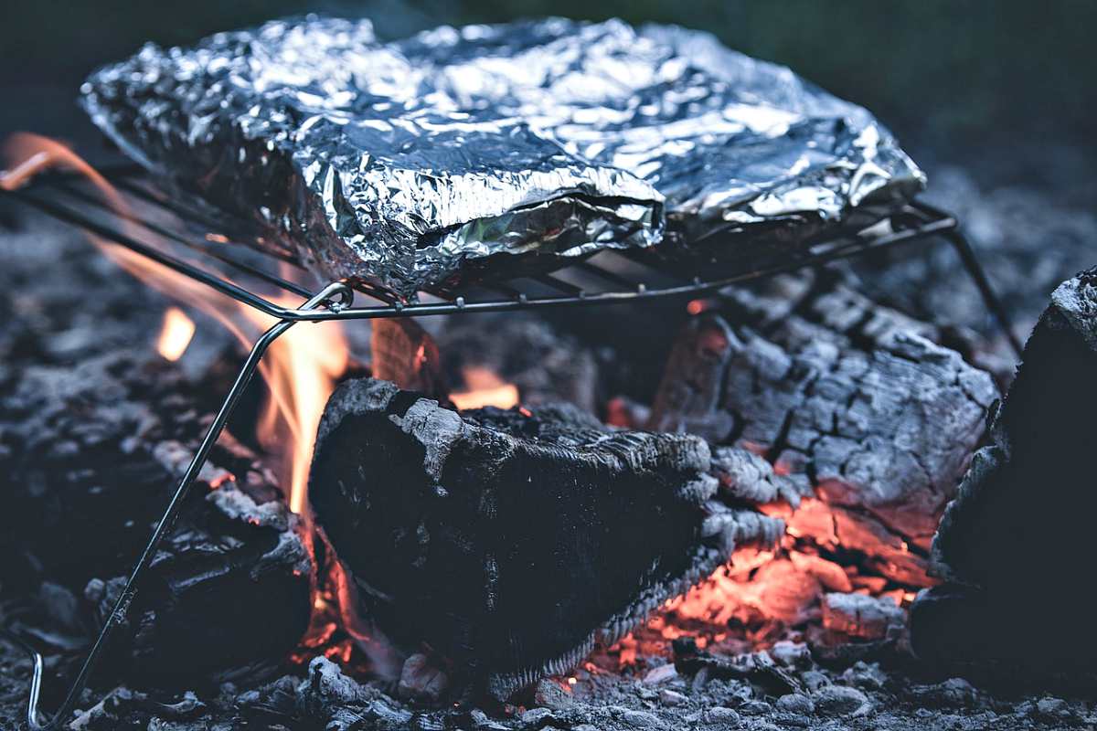 Aluminum foil barbecue in Grill | Top Camping Tips I Learned From My Old Man 