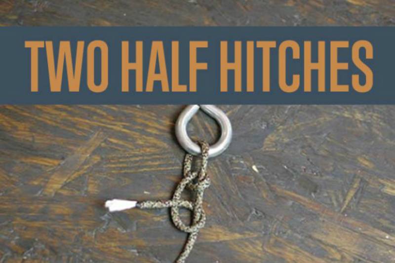 The-Two-Half-Hitches | king cobra knot paracord