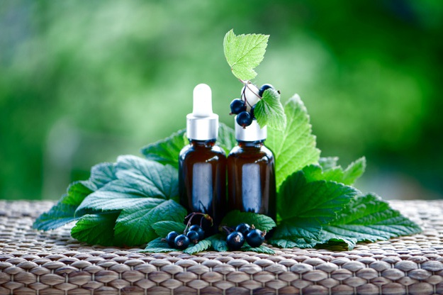 styled bottles of Blackcurrant Seed Extract Oil | Top Beard Wash Ingredients and What They Do