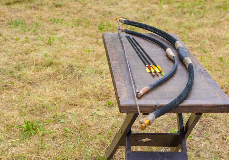 two homemade bows three arrows lie | how to make homemade weapons