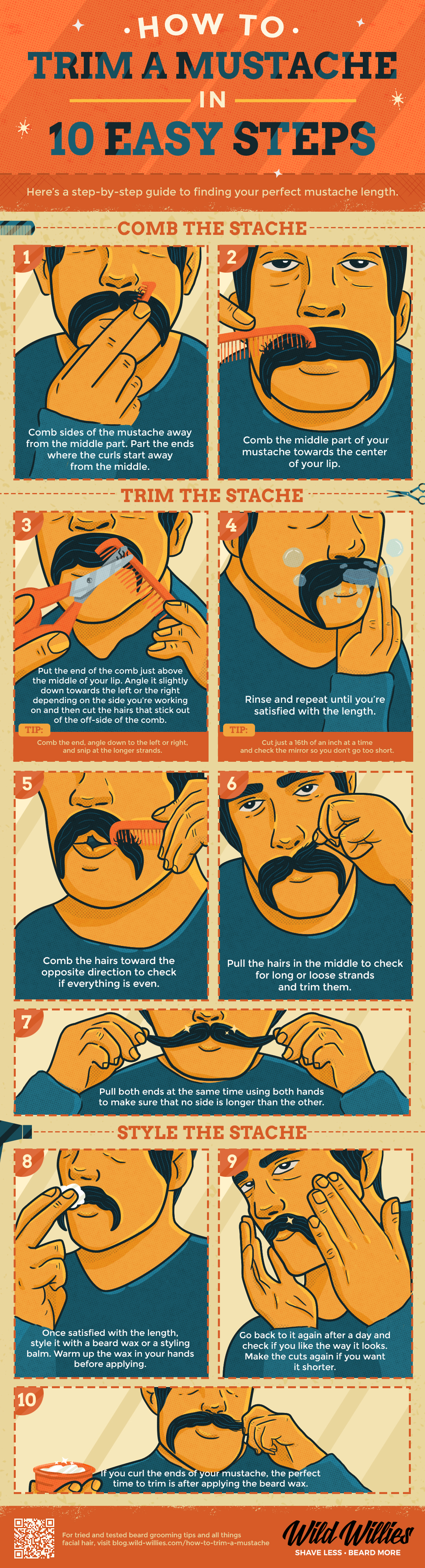 How To Trim A Mustache in 10 Easy Steps