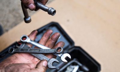 male mechanic sorting out wrenches box | Knifemaking: Make A Knife From An Old Wrench | featured
