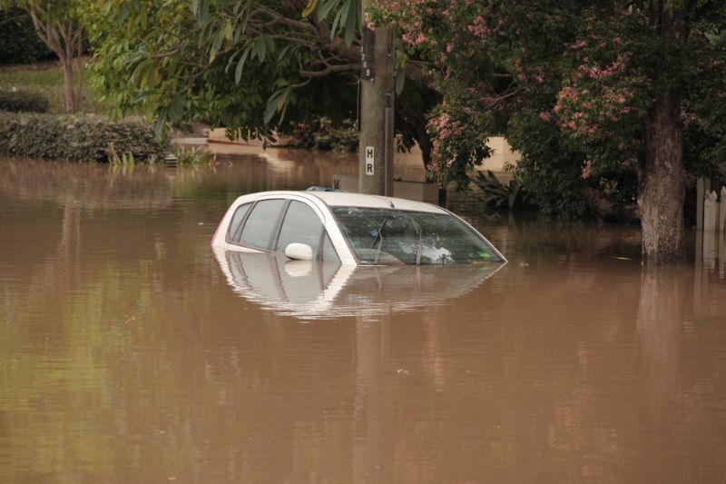 brisbane-australia-jan-13-flood-auchenflower flood 