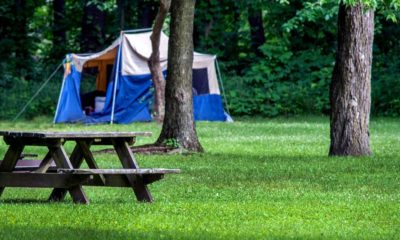 tent set indiana park near picnic | Best Campgrounds In Indiana | featured