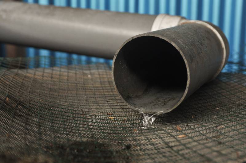 fiber-pipe-that-set-drain-rainwater | Get Drinking Water