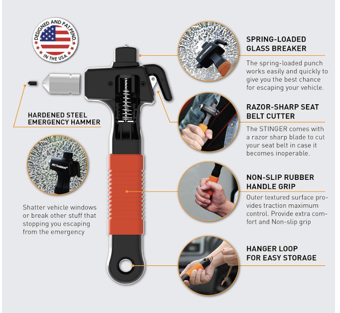 7 Non-Lethal Weapons For Self-Defense 2026 Non Lethal Weapons to Keep You Safe car window breaker