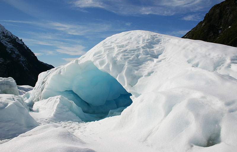 ice cave on fox glacier new | how to build a quinzee
