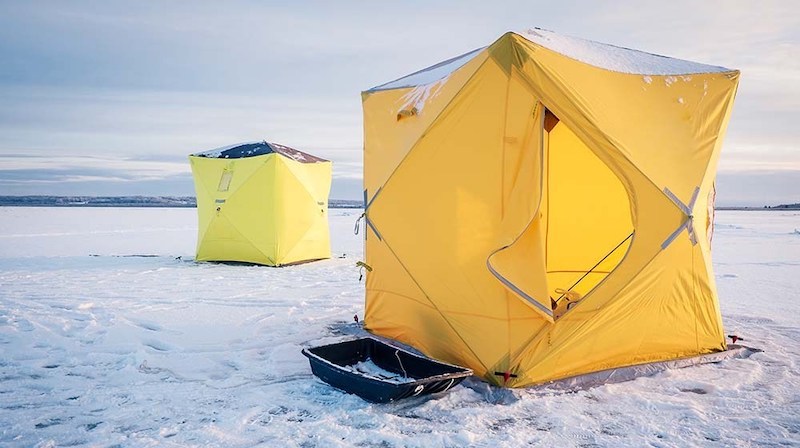 tents on winter fishing | advanced ice fishing tips