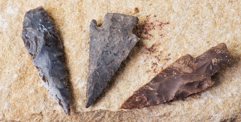 Real American Indian arrowheads | types of stone tools