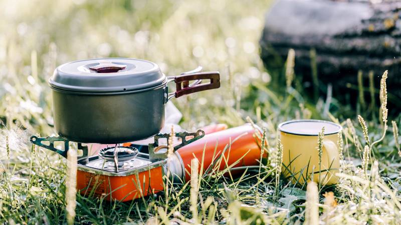 Cooking in a titanium cooking pot | Pocket-Sized Survival Kit