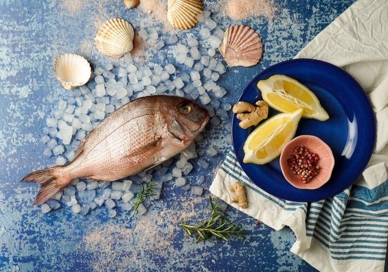 Fresh raw pagro or porgy How to fillet a fish SS