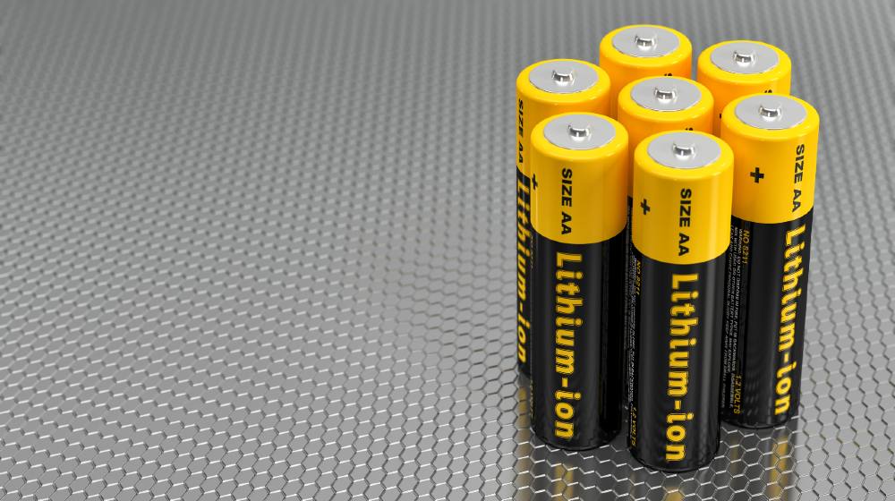 Generic Lithium-Ion Batteries. Copy space on the left side | Top Uses of Rechargeable Lithium-Ion Batteries | Featured