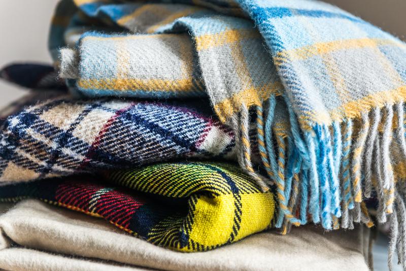 Stack of Wool Blankets | Car Emergency Kit