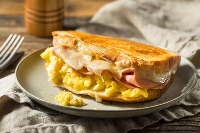 Ham Egg and Cheese Sandwich for Breakfast-camping recipes