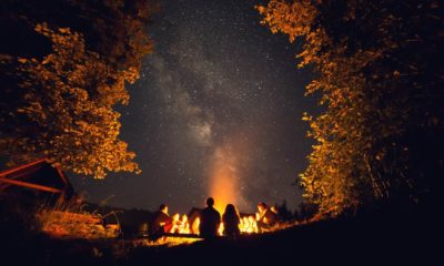 The fire at night-Camping Without Electricity | 5 Things You Need To Know When Camping Without Electricity | featured