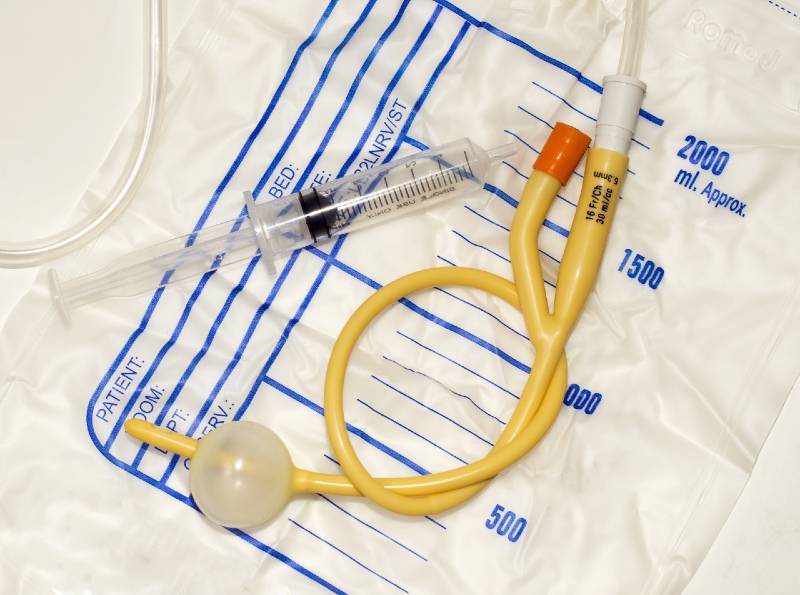 Urinary catheter isolated on white-Medical Supplies