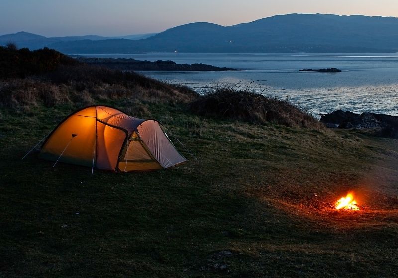 Opened nylon tent set up for camping holidays |  How to find the best places to pitch your tent