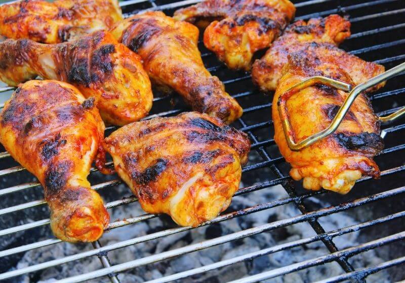 grilling chicken | Top 10 Best Portable Camping Grills