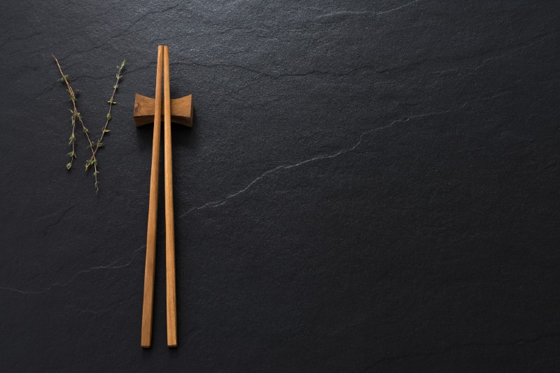 wood chopsticks on old marble space-Prepping Supplies