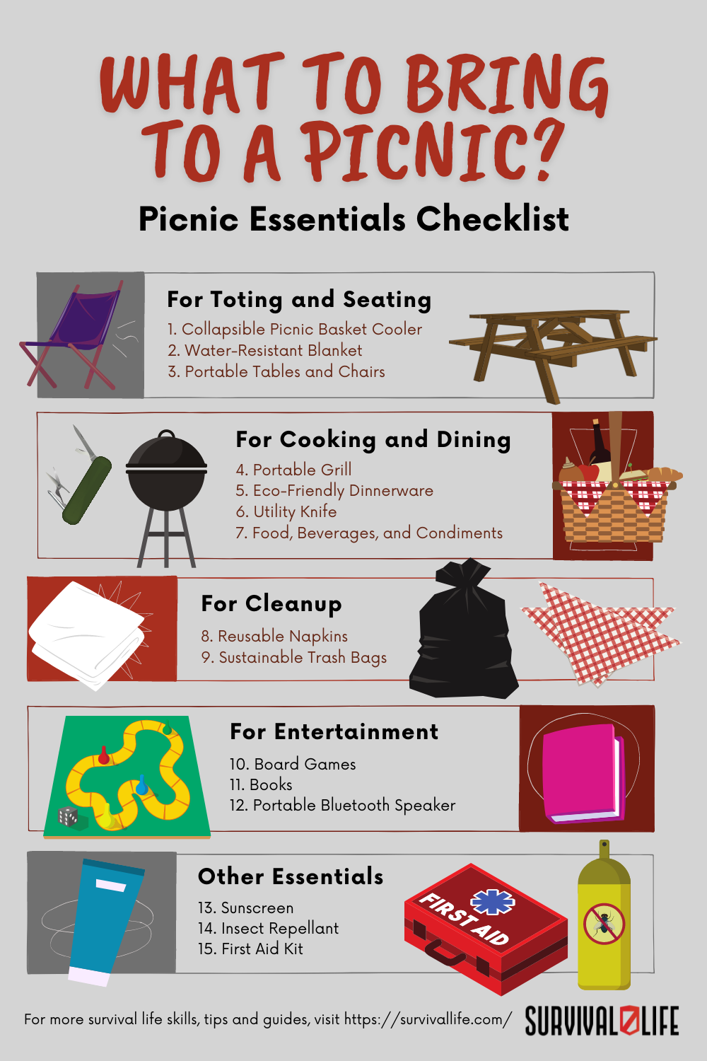 SL_What to Bring to a Picnic Picnic Essentials Checklist_INFOG