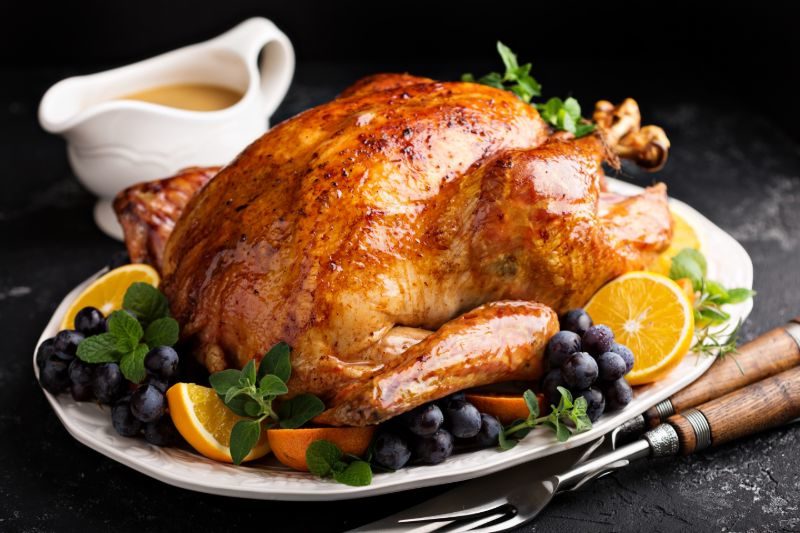 Festive celebration roasted turkey gravy Thanksgiving | Thanksgiving prep