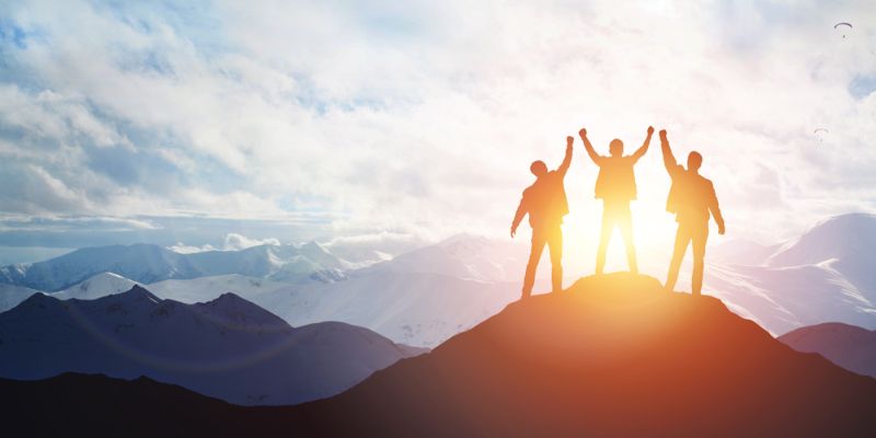 silhouette-team-on-mountain-leadership-concept Pillars of Leadership