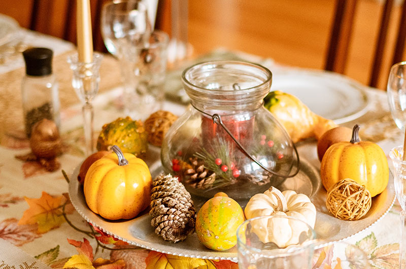 clear glass cups on white and brown floral ceramic plate | No Turkey? No Problem | 11 Alternative Thanksgiving Dinner Ideas to Turkey