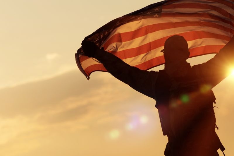 american-flag-celebration-navy-soldier-united combat veteran