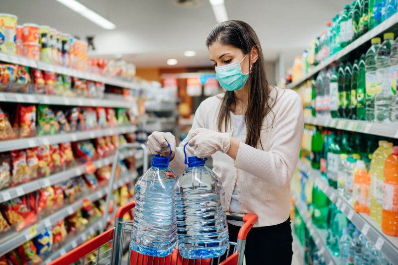 buyer-wearing-protective-mask-during-pandemic food levels
