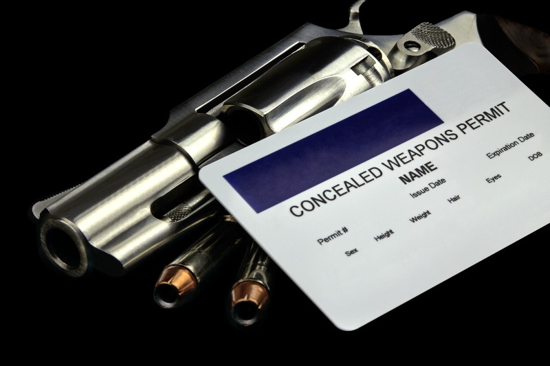 Revolver and Bullets and Concealed Weapon Permit | Mass Shooting