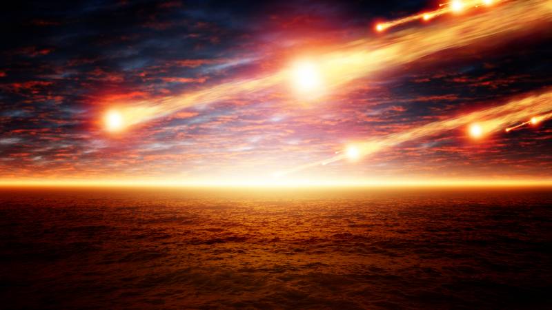 asteroid impact, sunset over sea | End of The World Preparation: How to Prepare for the End of the World