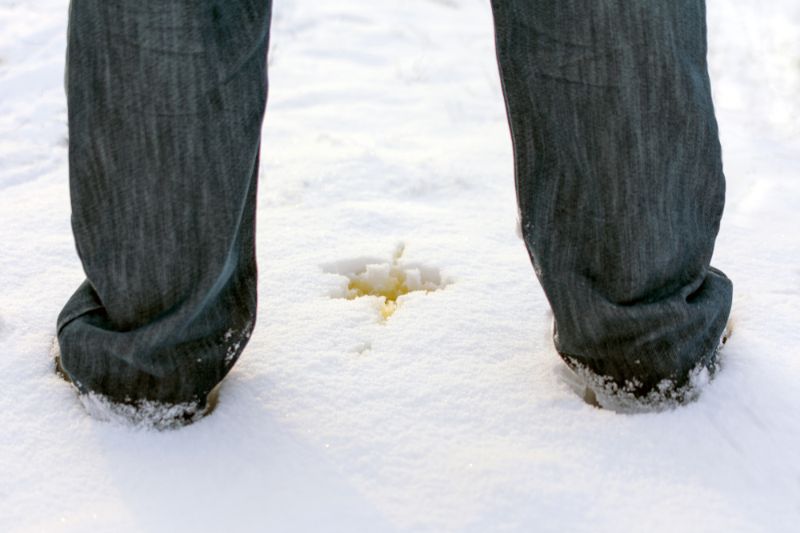 legs-jeans-snow-man-pisses-on Uses for Snow