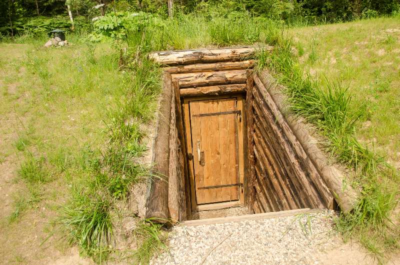 Entry of Forest Bunker | How to Build a Bomb Shelter