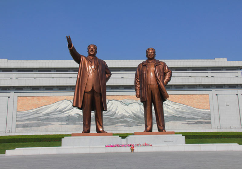 Statue of Kim Il Sung and Kim Jong Il | How to Survive North Korea