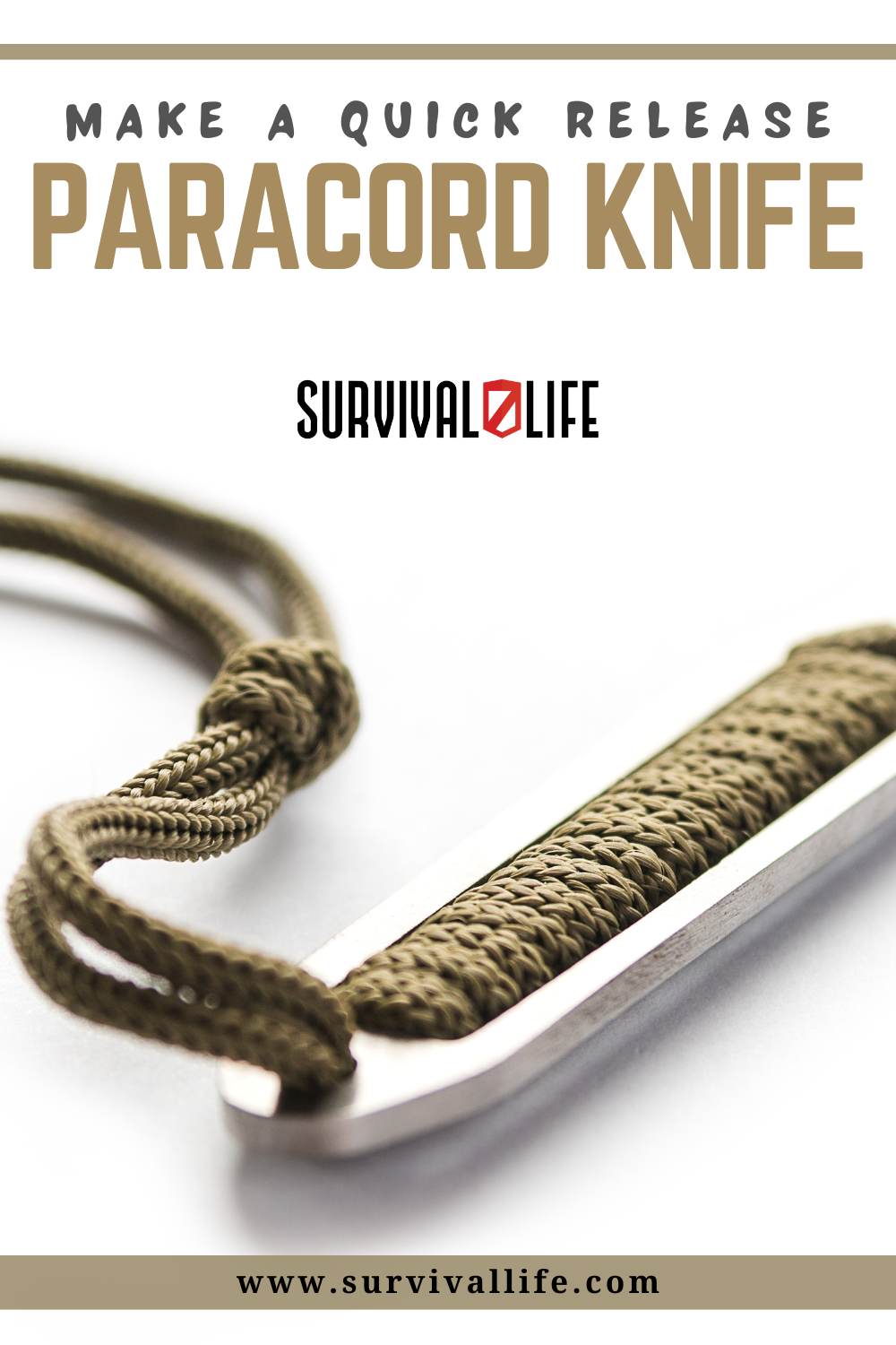 Make A Quick Release Paracord Knife