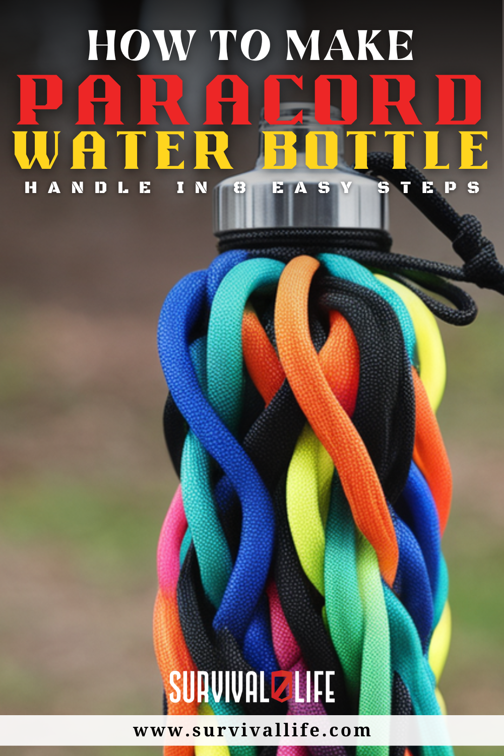 how to make a paracord water bottle handle