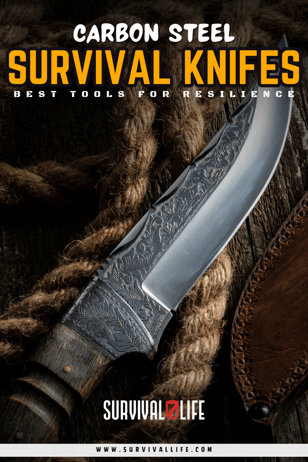 carbon steel survival knife