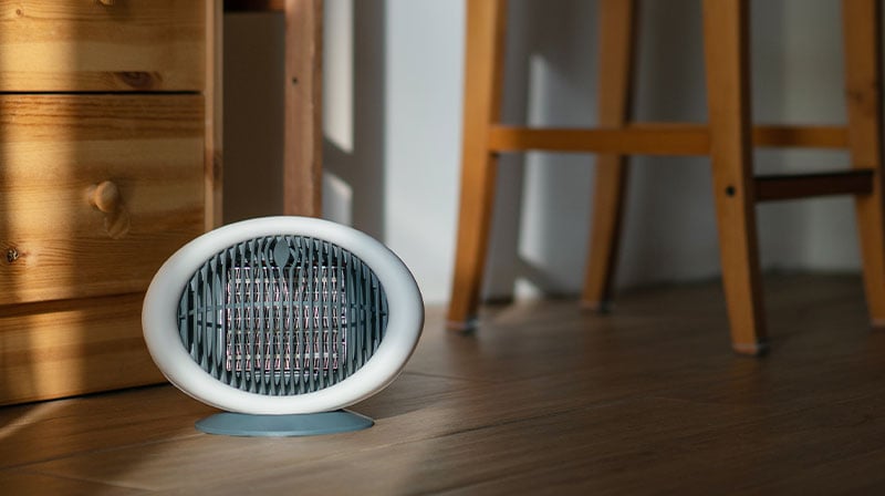 1191806836 autumn concept and technology air heater in the apartment battery operated heater SS 1