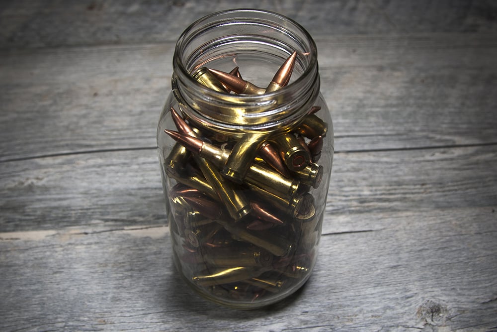 mason jar filled 7 bullets on mason jars 1