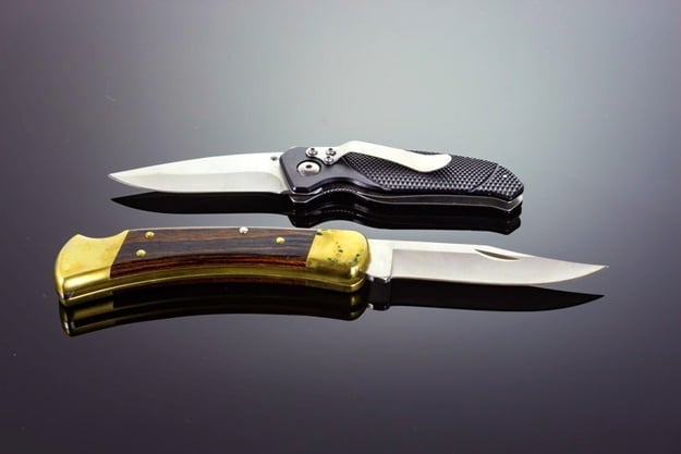 two pocket knives knife fighter ss 1