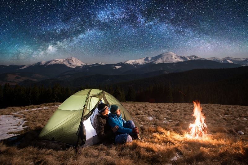 Valentines Day Camping